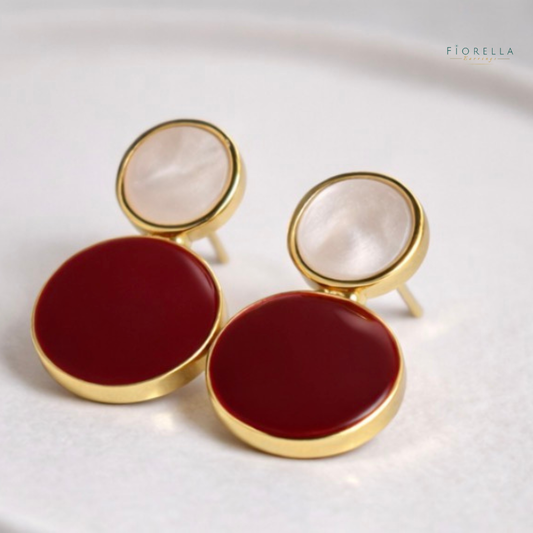 Luna Duo Drops – Warm Vintage Red