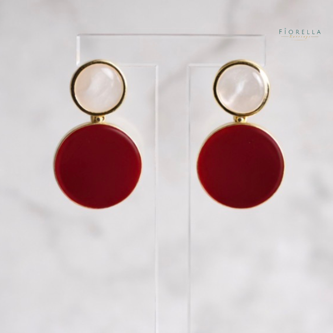 Luna Duo Drops – Warm Vintage Red