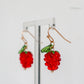 Raspberry Charm Earrings