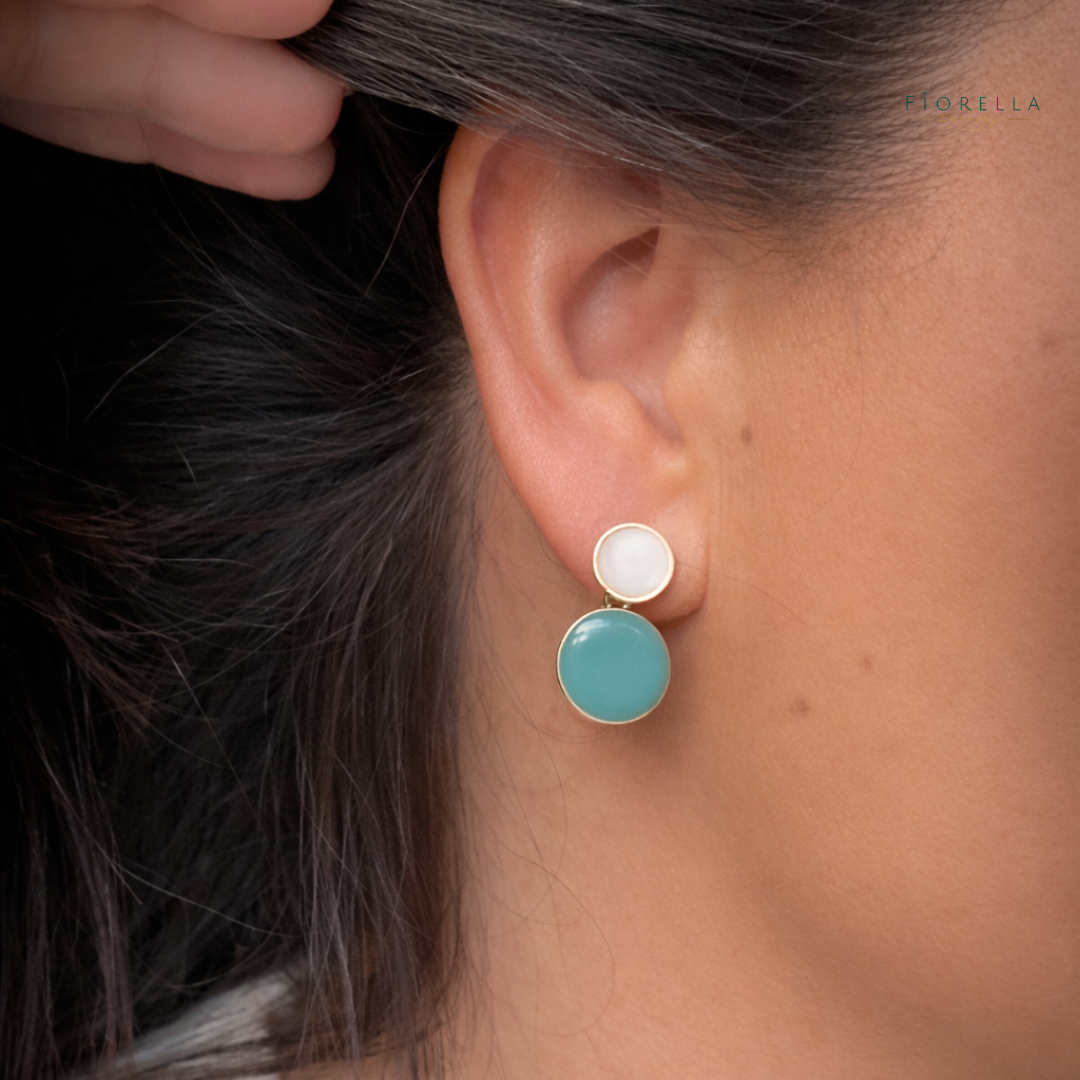 Larger Luna Drops - Duck Egg Blue