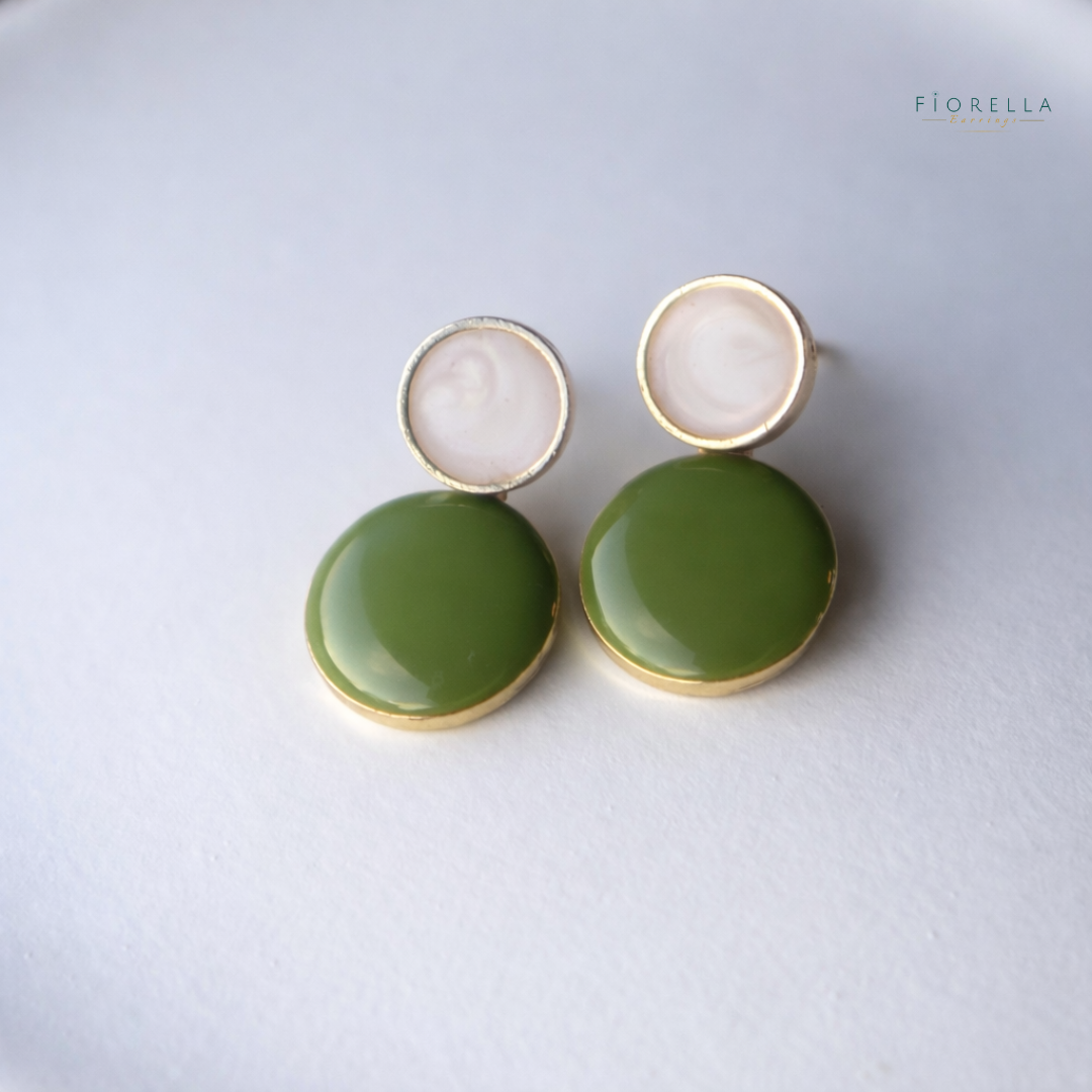 Larger Luna Drops - Soft Moss Green