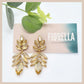 Marquise Cluster Drop Medium Earrings - Champagne